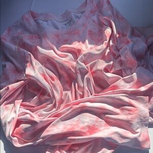 Tsla top long sleeve Pink tie dye XL